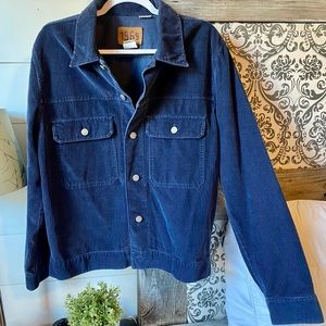 Gap Corduroy Blue Shacket Jacket Size Medium